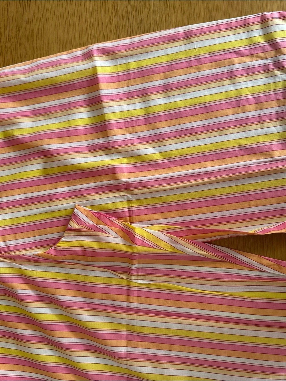 Alexis Striped Lightweight Pajama Bottom in Pink & Yellow Size Large